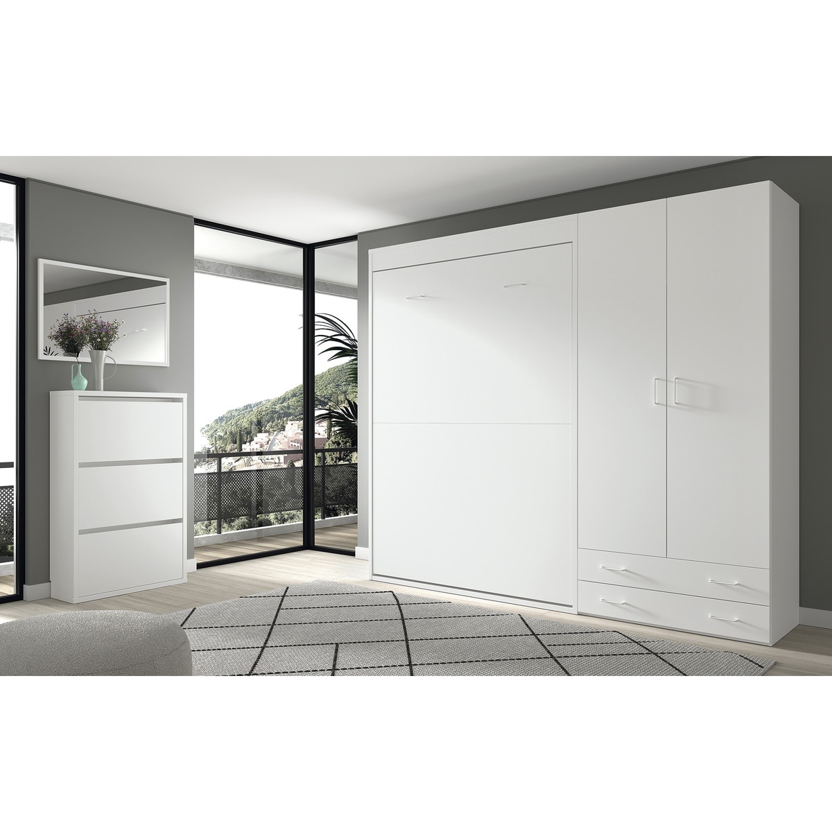 Sapateira com 3 Compartimentos Abatíveis Noel Branco-4