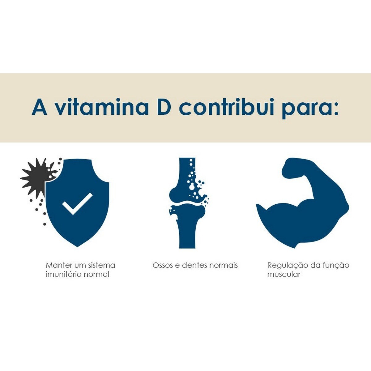 Suplemento Alimentar BioActivo Vitamina D Forte+ - 80 Cápsulas 3