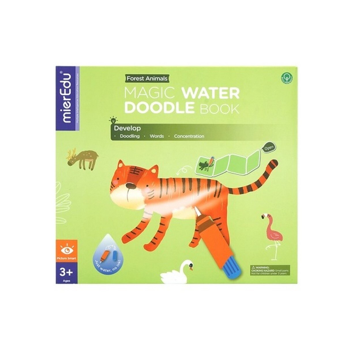 Livro de Pintura Magic Water Doodle Book - Forest Animals 1