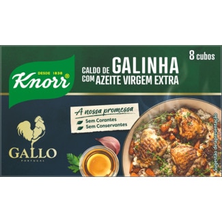 Caldo de Galinha com Azeite 8 unidades embalagem 80 g - Knorr