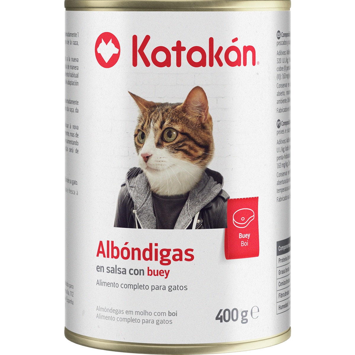Comida Húmida para Gato Almôndegas em Molho com Atum lata 400 g