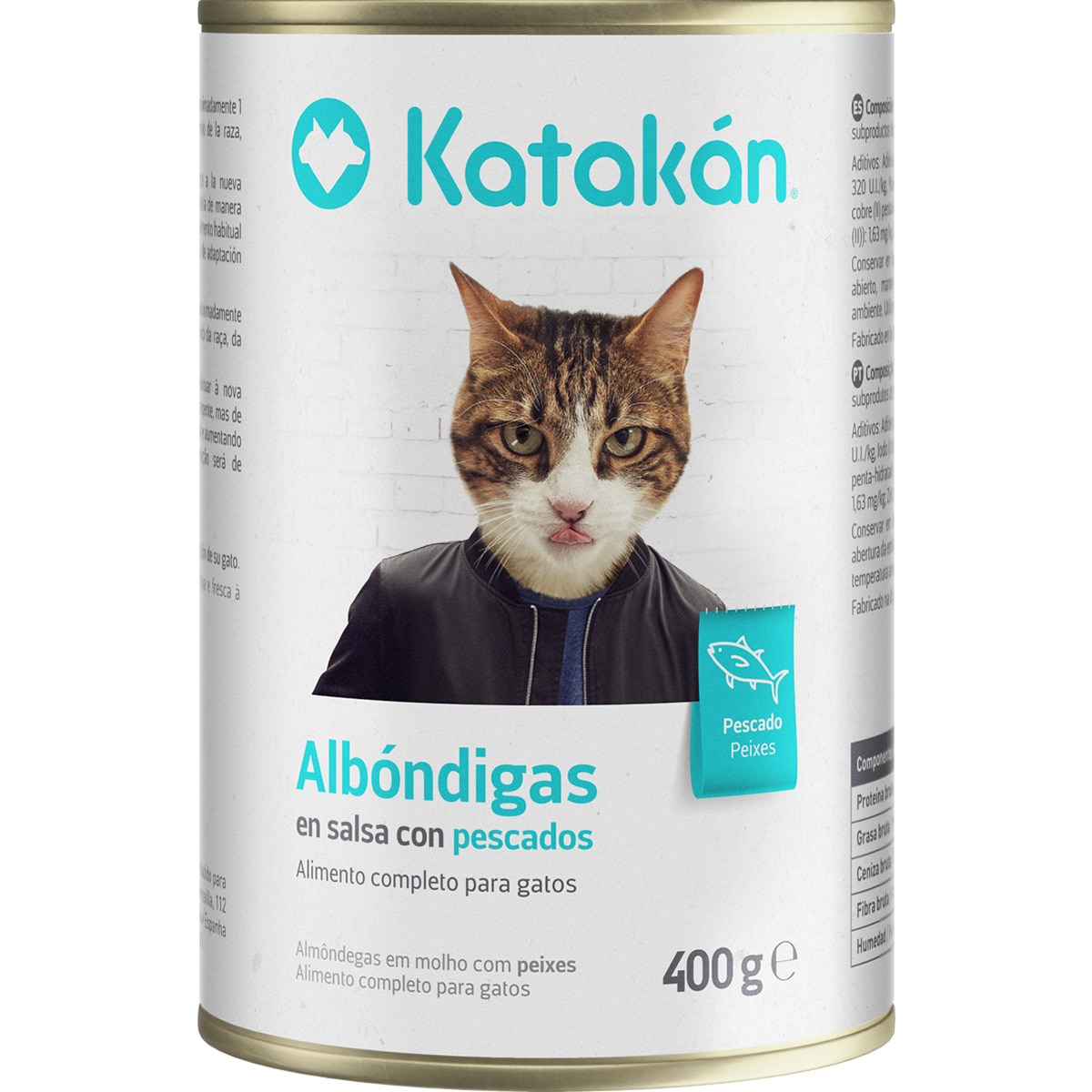 Comida Húmida para Gato Almôndegas de Atum lata 400 g
