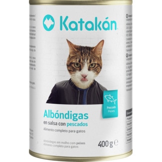 Comida Húmida para Gato Almôndegas de Atum lata 400 g - Katakán