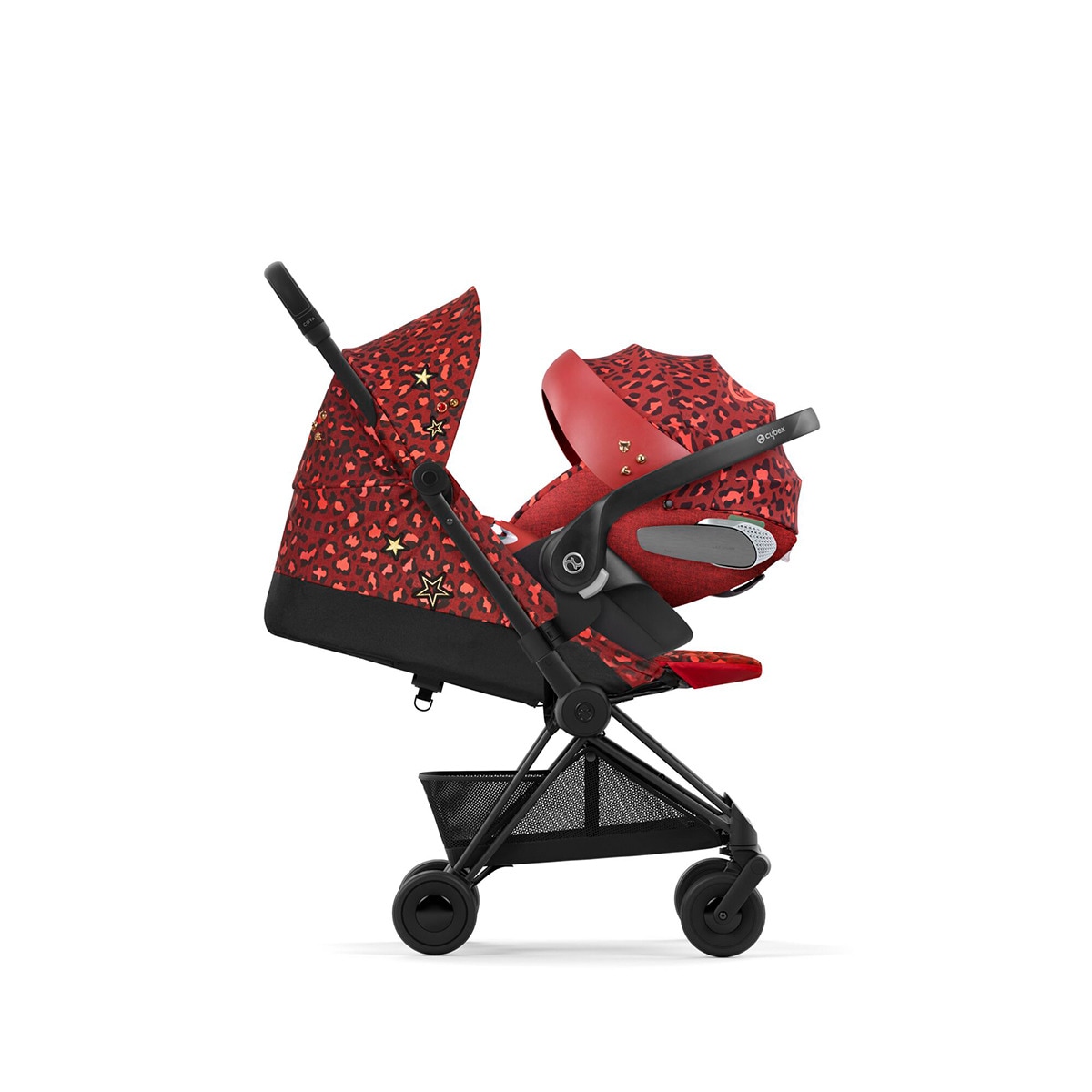 Carrinho de Passeio Coya Rockstar Vermelho-7