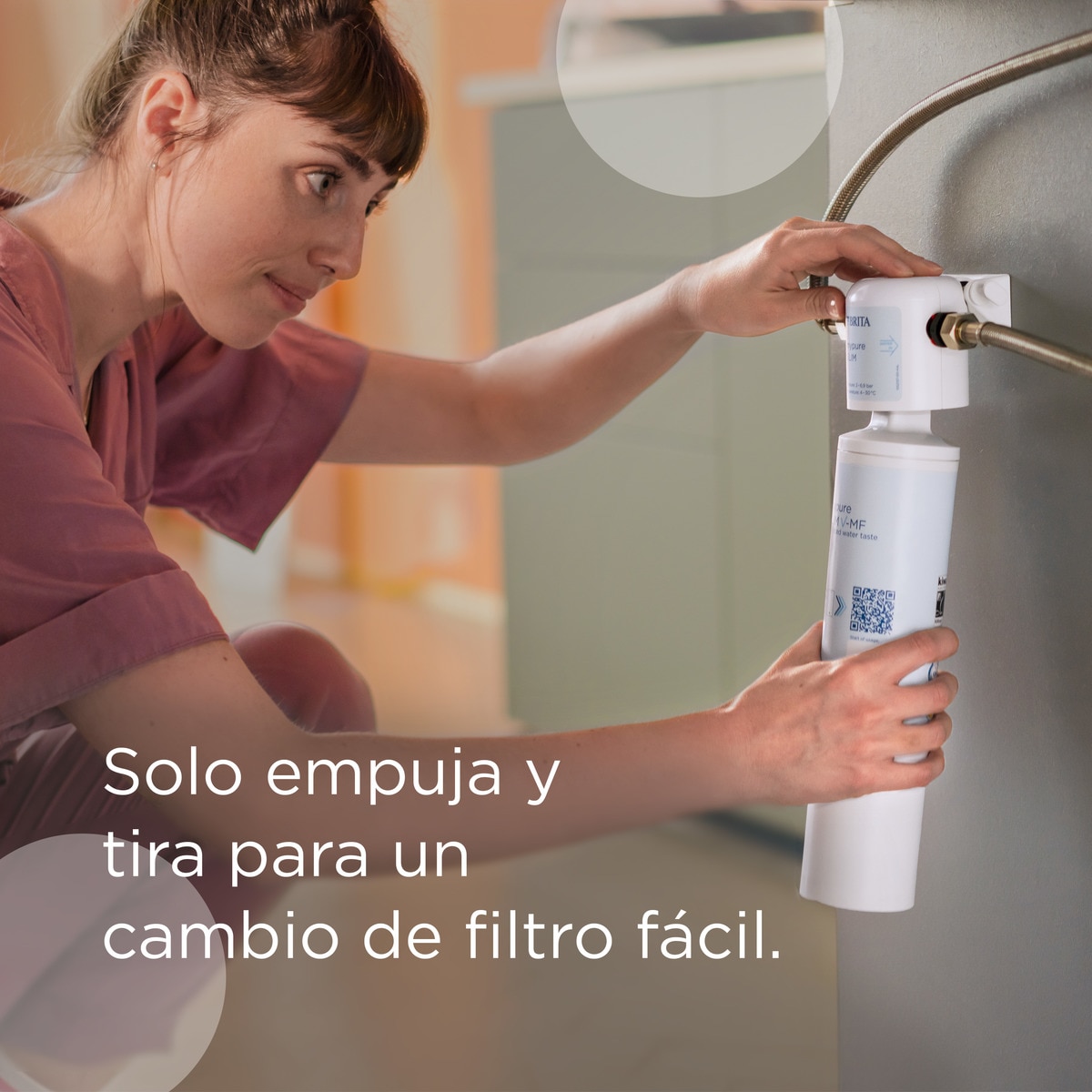 Filtro de recambio para sistema de filtrado de agua Mypure Slim Brita Blanco-11