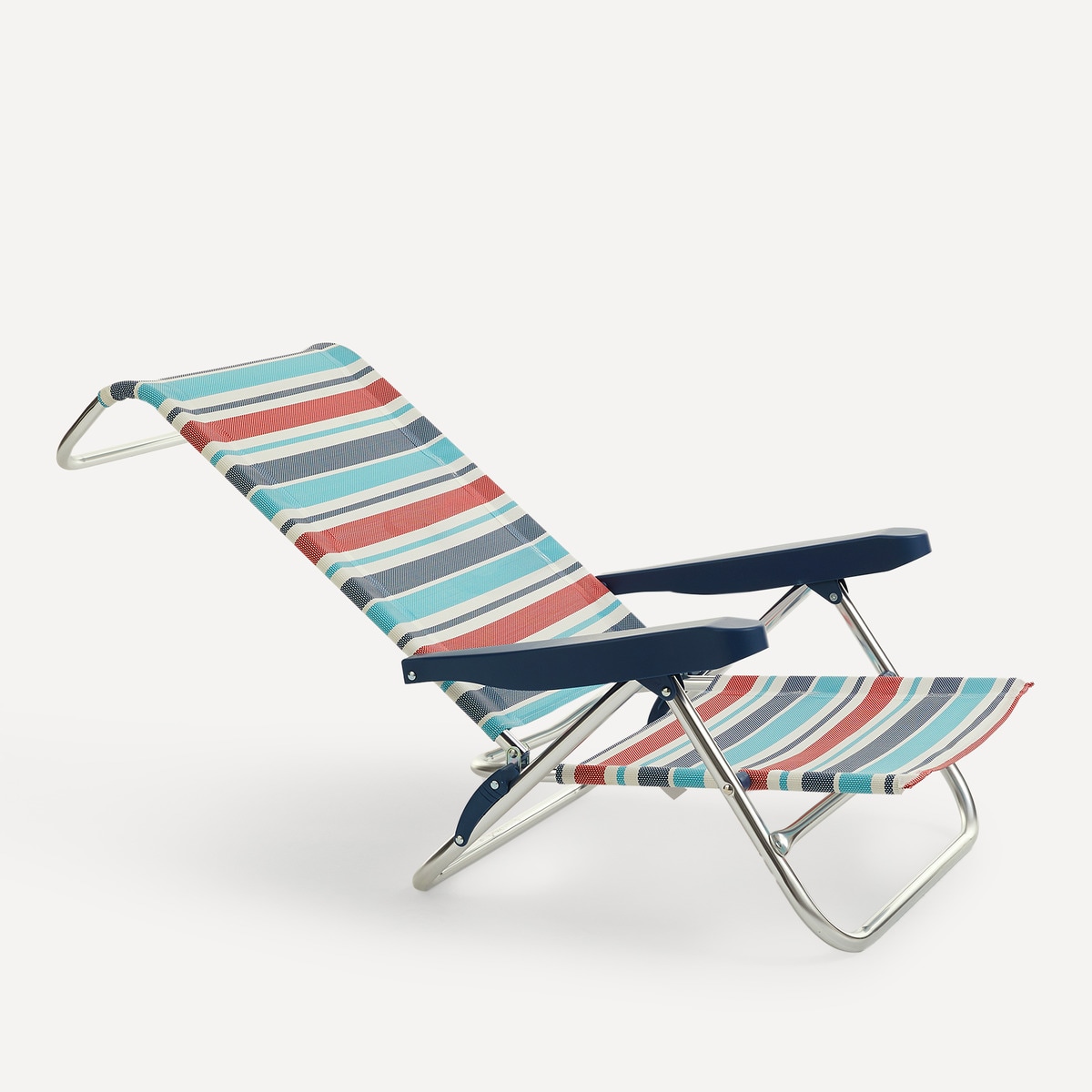 Silla baja plegable y reclinable Amalfi Basics El Corte Inglés Azul-4