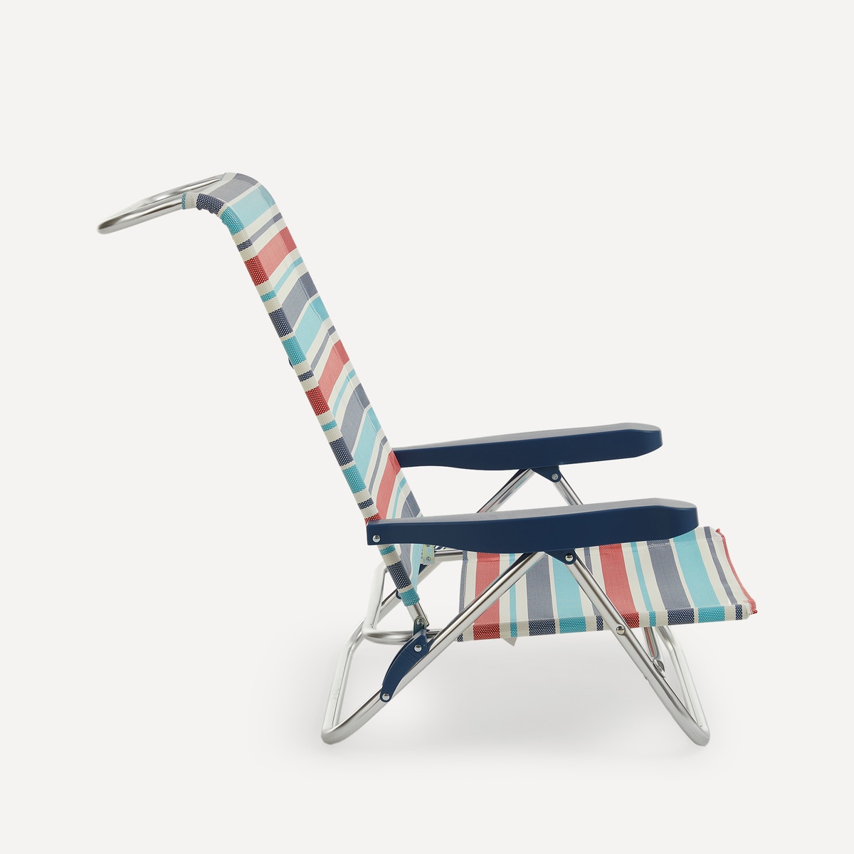 Silla baja plegable y reclinable Amalfi Basics El Corte Inglés Azul-3