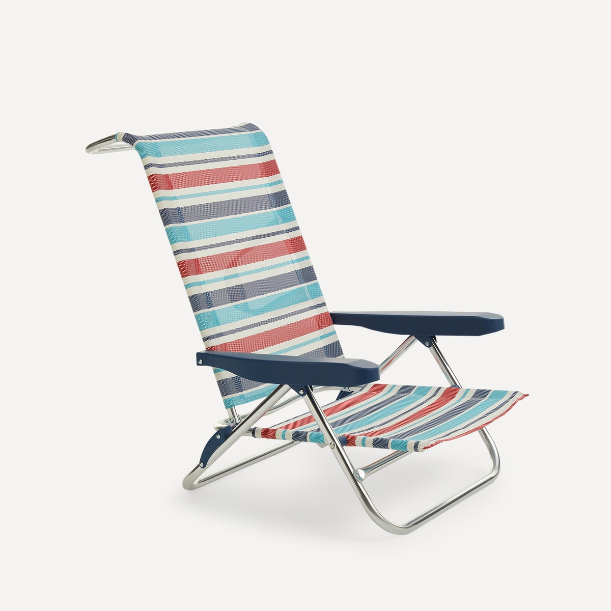 Silla baja plegable y reclinable Amalfi Basics El Corte Inglés Azul-1