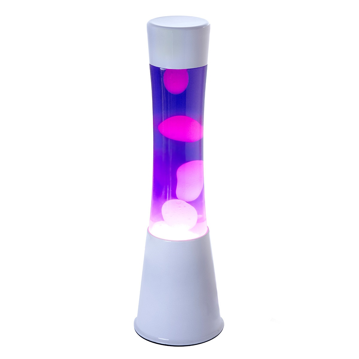 Imagem 0 de Candeeiro de Lava Tower Peri - Roxo Branco Base Branca