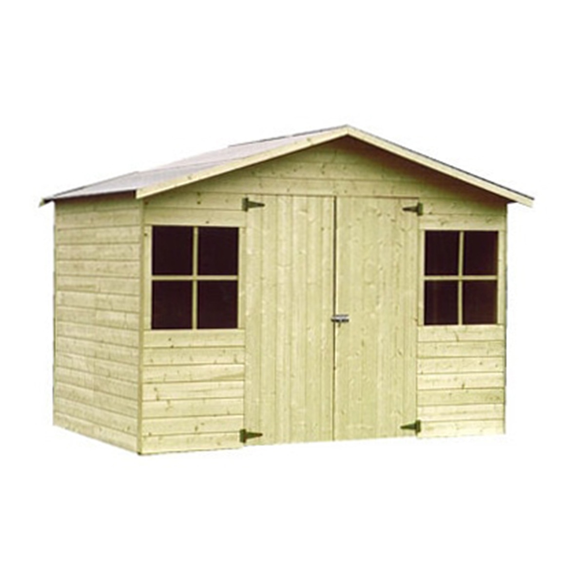 Caseta de madera natural panelada Tiétar · DECOR&JARDIN · El Corte