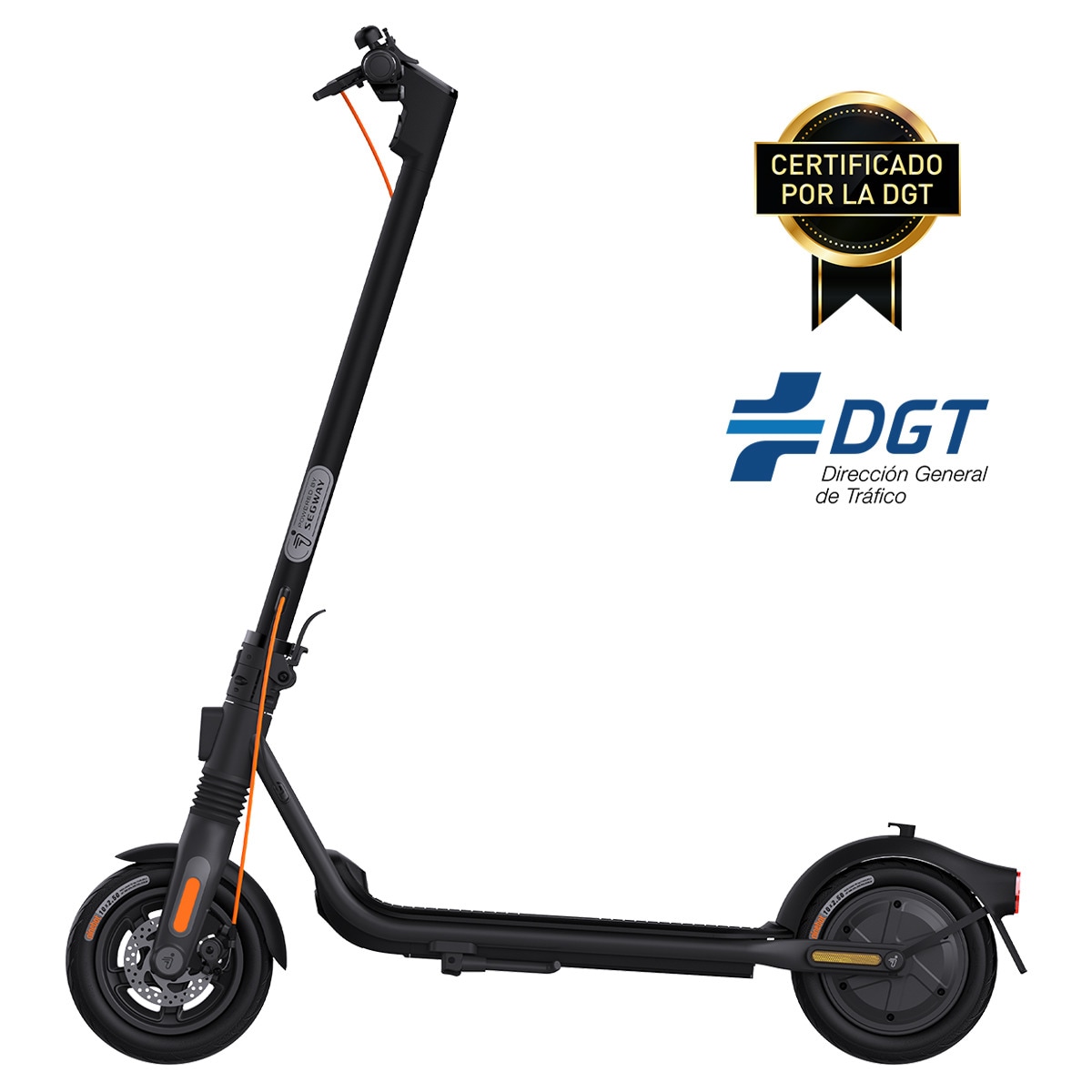 Patinete eléctrico plegable Segway Ninebot KickScooter F2 Pro negro Negro-2