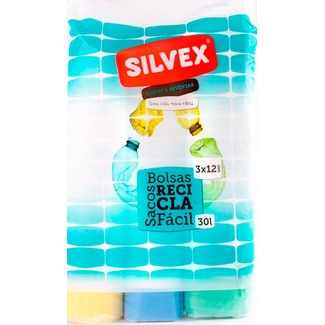 Sacos do Lixo  Recicla Fácil pack 3 unidades - Silvex