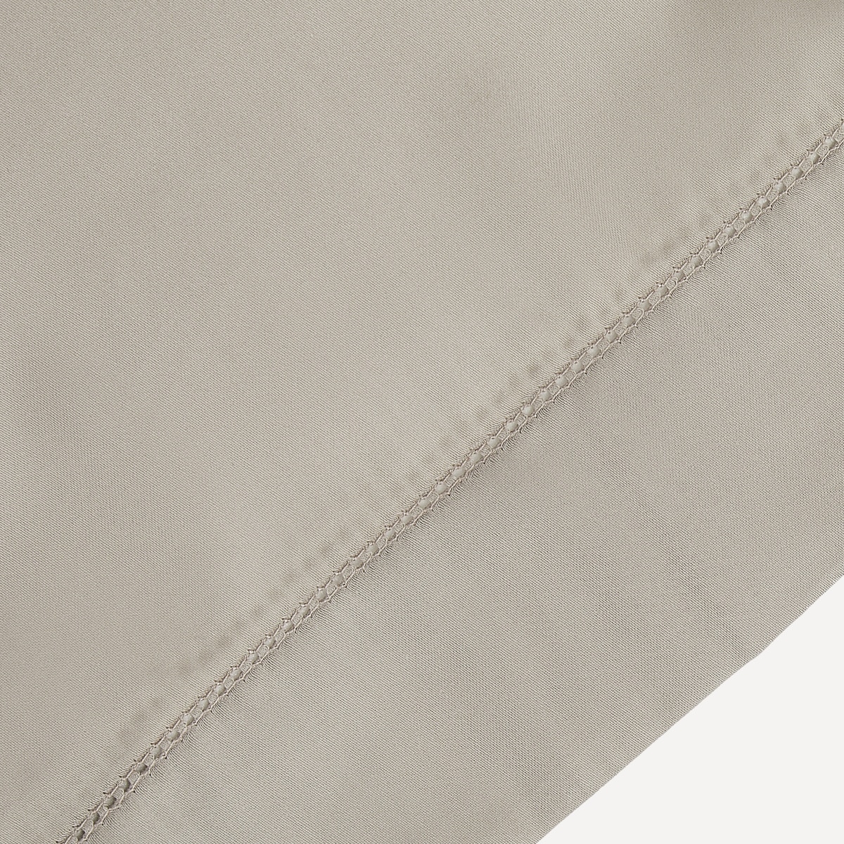 Capa de Almofada de Algodão Acetinado de 300 Fios Taupe-2