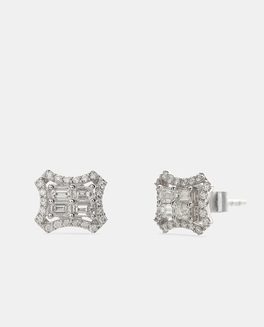 Imagen 0 de Pendientes de oro y diamantes