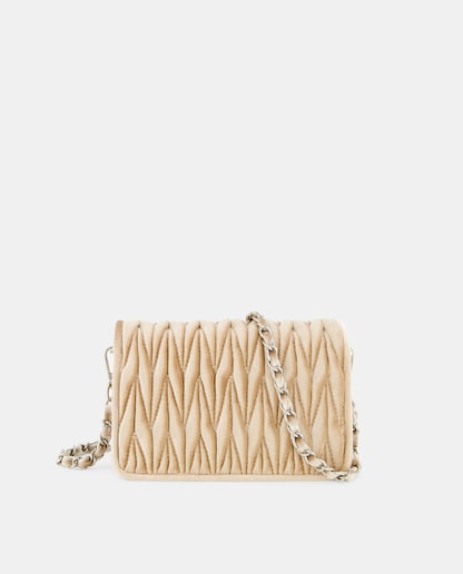 Imagem 0 de Mala a Tiracolo de Festa com Aba e em Camurça com Efeito de Veludo - Bordeaux