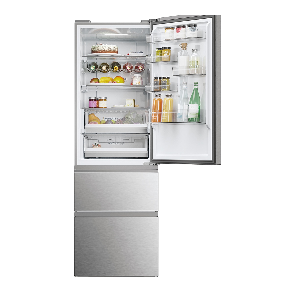 Frigorífico Combi Haier Total No Frost con WIFI 3D 60 Series 5 - HTW 5618CNMG Inox-3