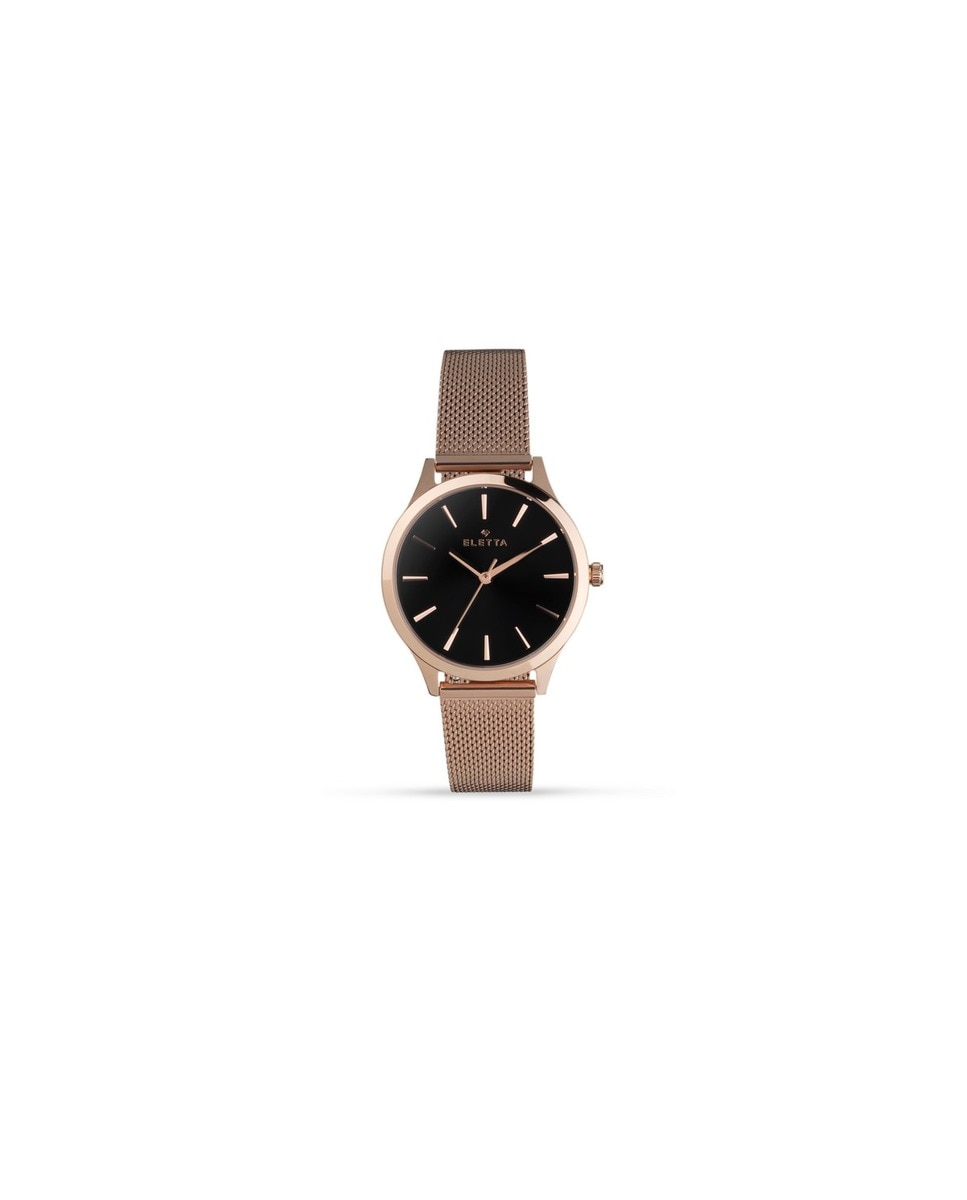 Relógio ELETTA Rosa 34, Preto, Mesh Rosa 1