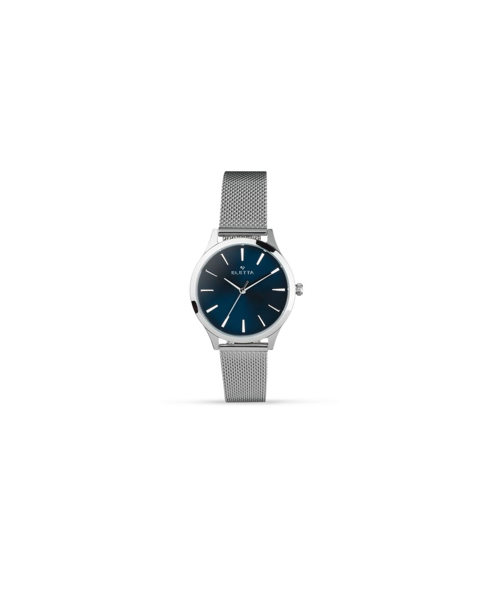 Imagem 0 de Relógio ELETTA Aço 34, Azul, Brac Mesh