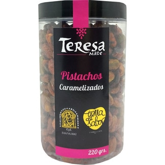 pistachos caramelizados bote 220 g - Teresa Mate