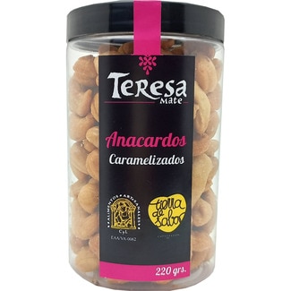 anacardo caramelizado bote 220 g - Teresa Mate