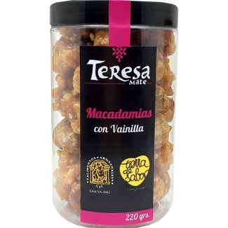 nueces de macadamia con vainilla bote 220 g - Teresa Mate