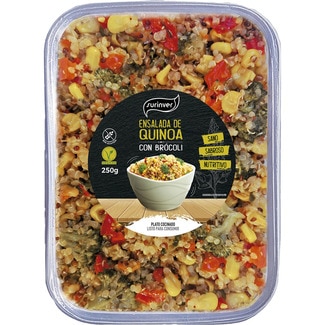 ensalada de quinoa con brócoli sin gluten tarrina 250 g - Surinver