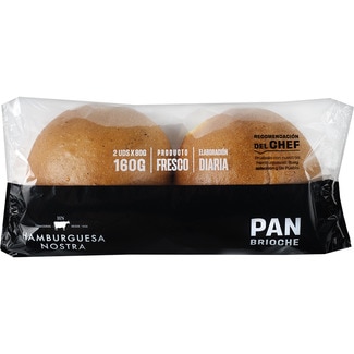 pan burger brioche 2 unidades bolsa 160 g - Hamburguesa Nostra