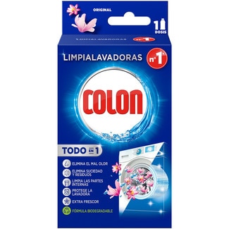 limpiador especial para lavadoras tratamiento todo en 1 perfume original frasco 250 ml - Colon