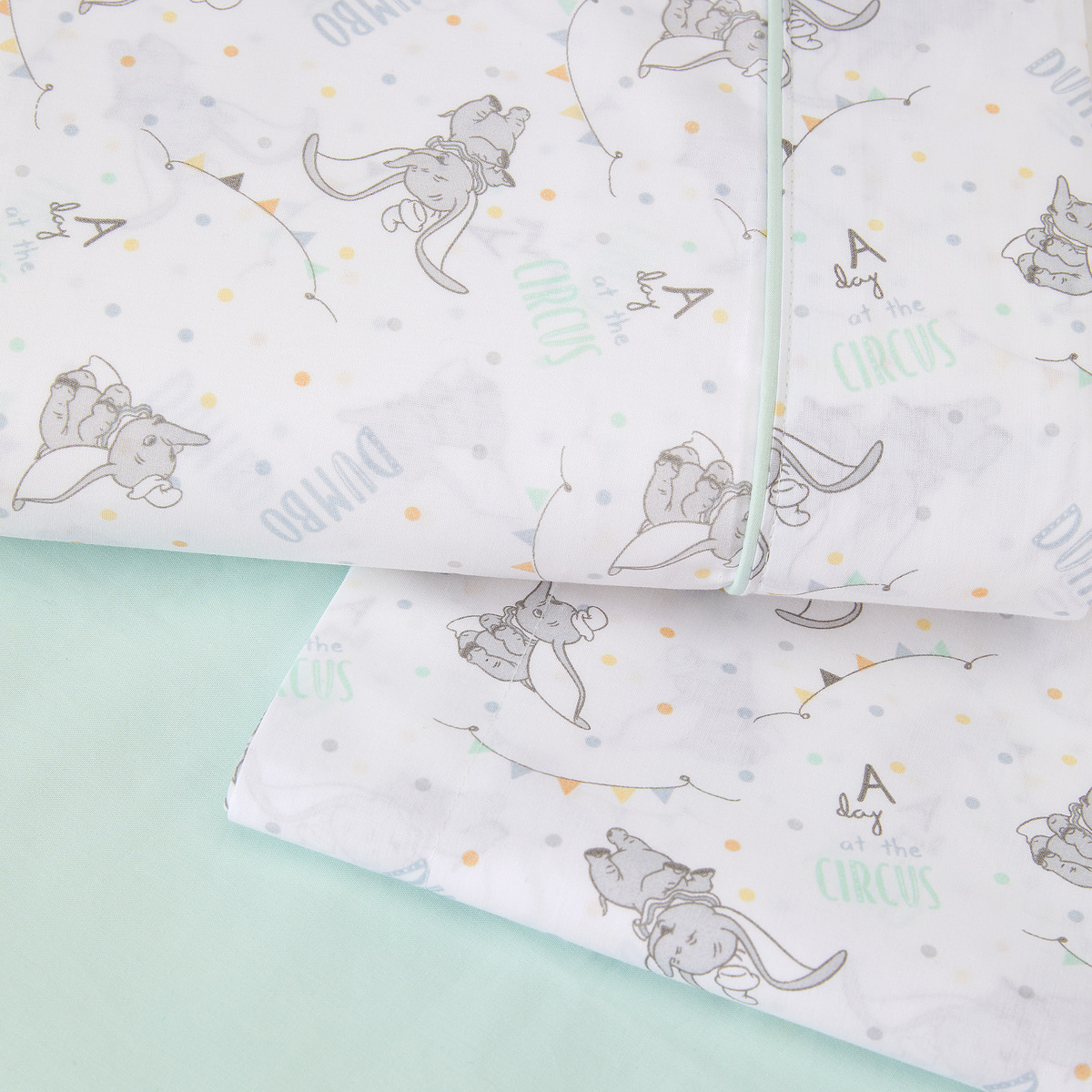 Conjunto de Lençóis Baby Dumbo - 3 Peças Estampadas (Disponível em Várias Medidas) Multicolor-2