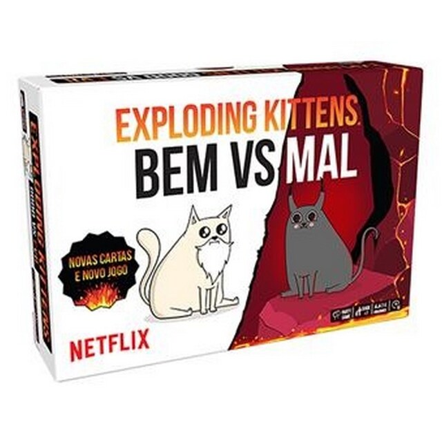 Imagem 0 de Jogo Exploding Kittens: Bem Vs Mal