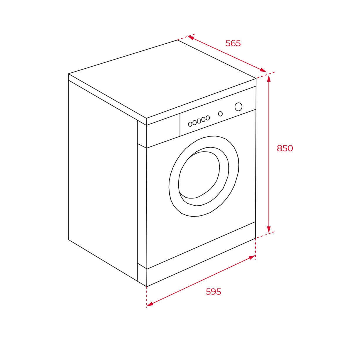 Lavadora Teka 8 kg / 1.400 rpm - TK5 1480 BLANCO Blanco-2