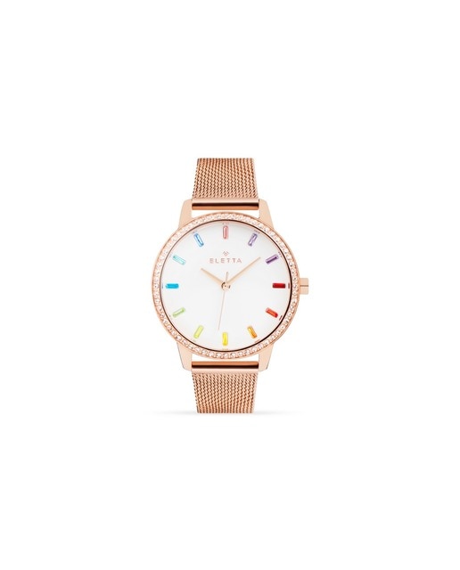 Imagem 0 de Relógio ELETTA RosaStones36, Rainbow, Bracelete MeshRGP