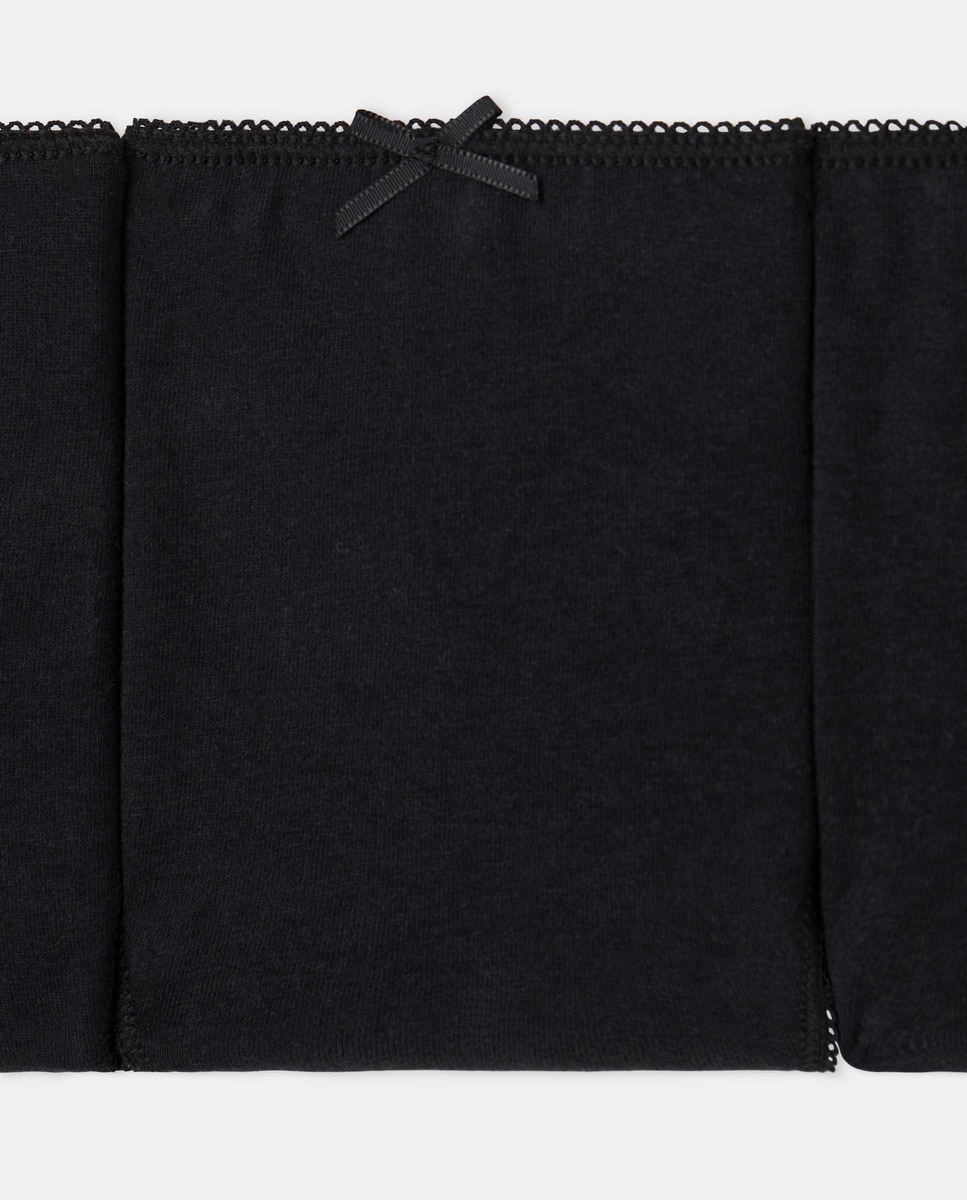 Pack de tres tangas algodón Negro-5