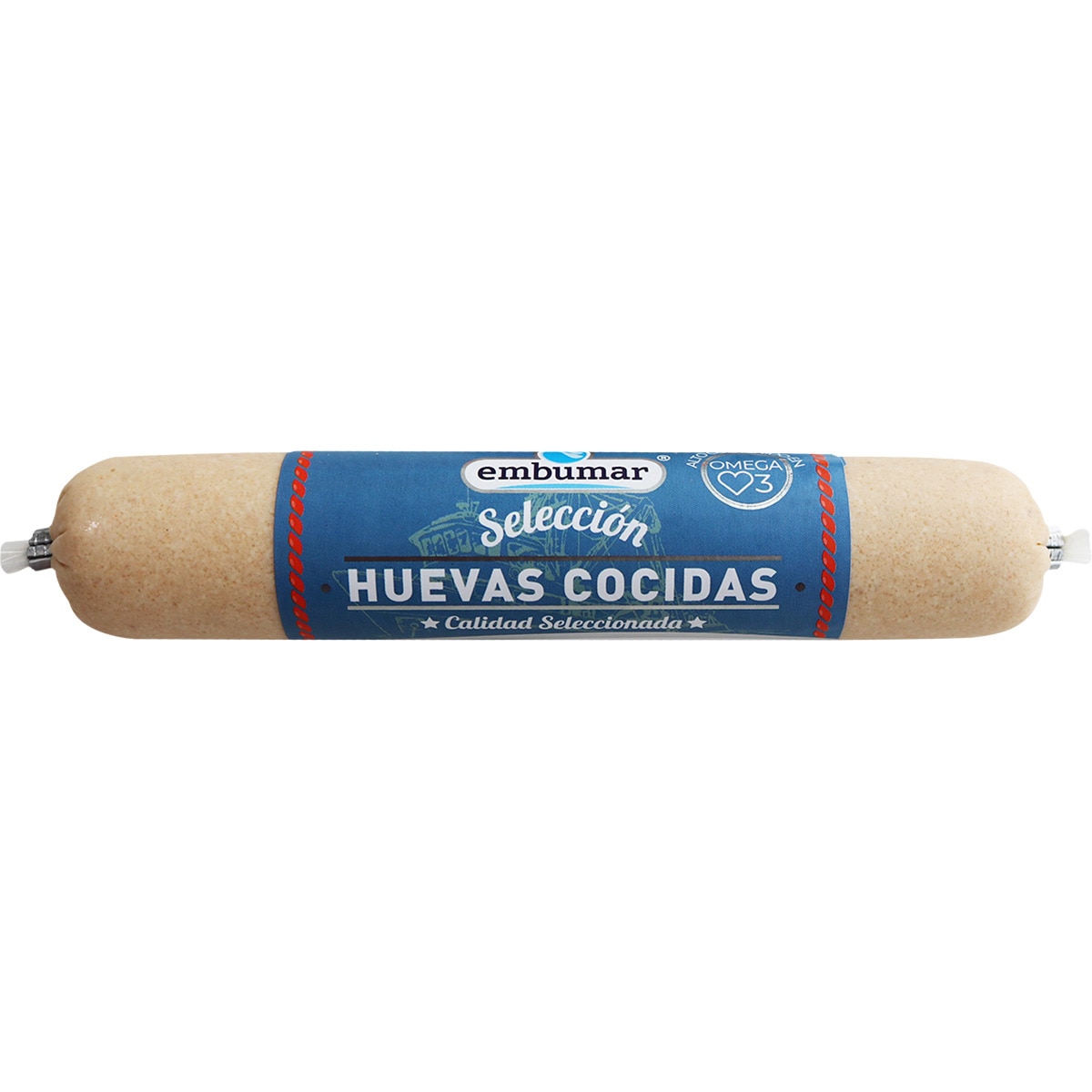 embutido elaborado a base de huevas cocidas seleccionadas de pescado envase 90 g
