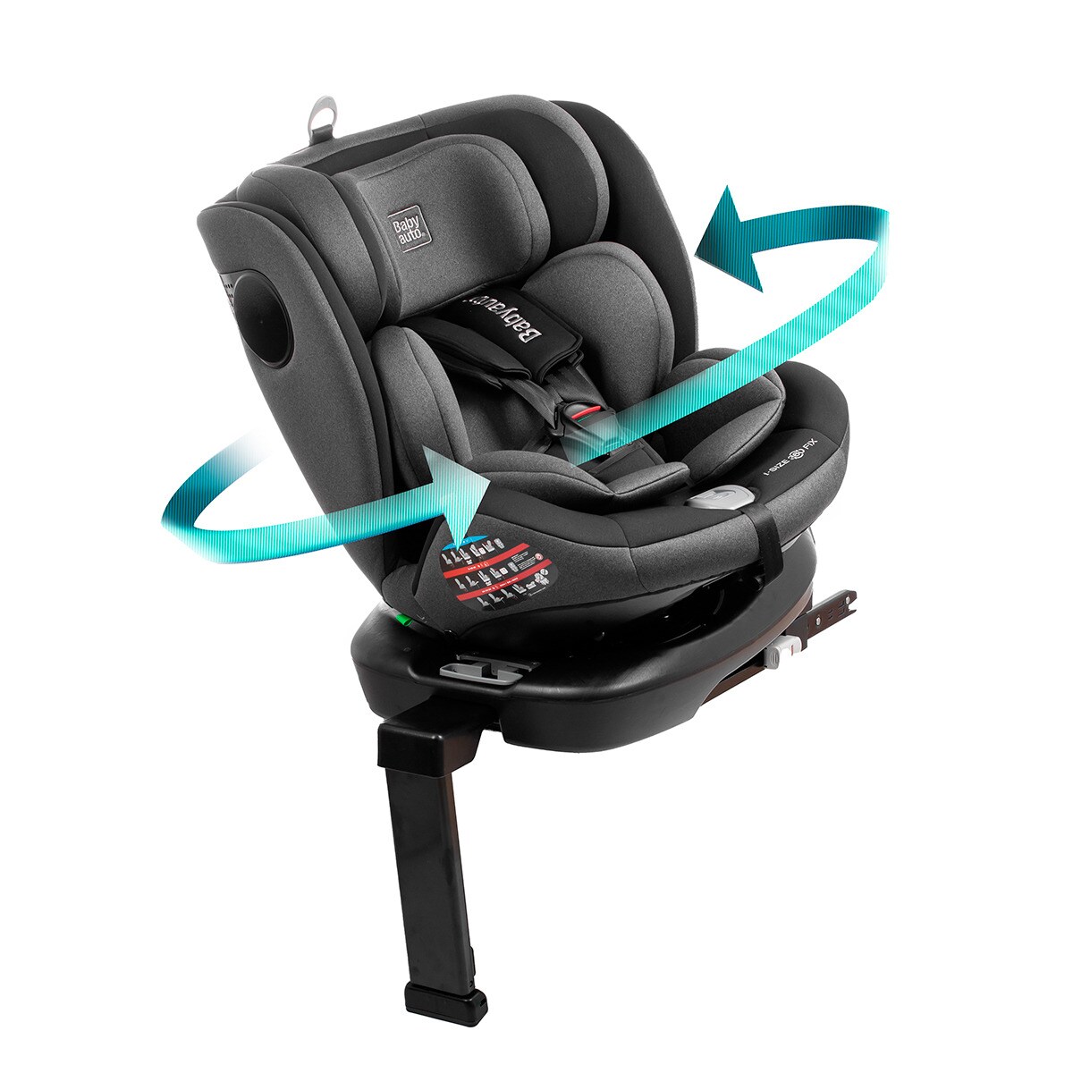Silla de coche Firma I-Size (40-150cm) Gris-3