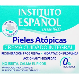 crema corporal Pieles Atópicas cuidado integral tarro 400 ml 0% parabenos - Instituto Español