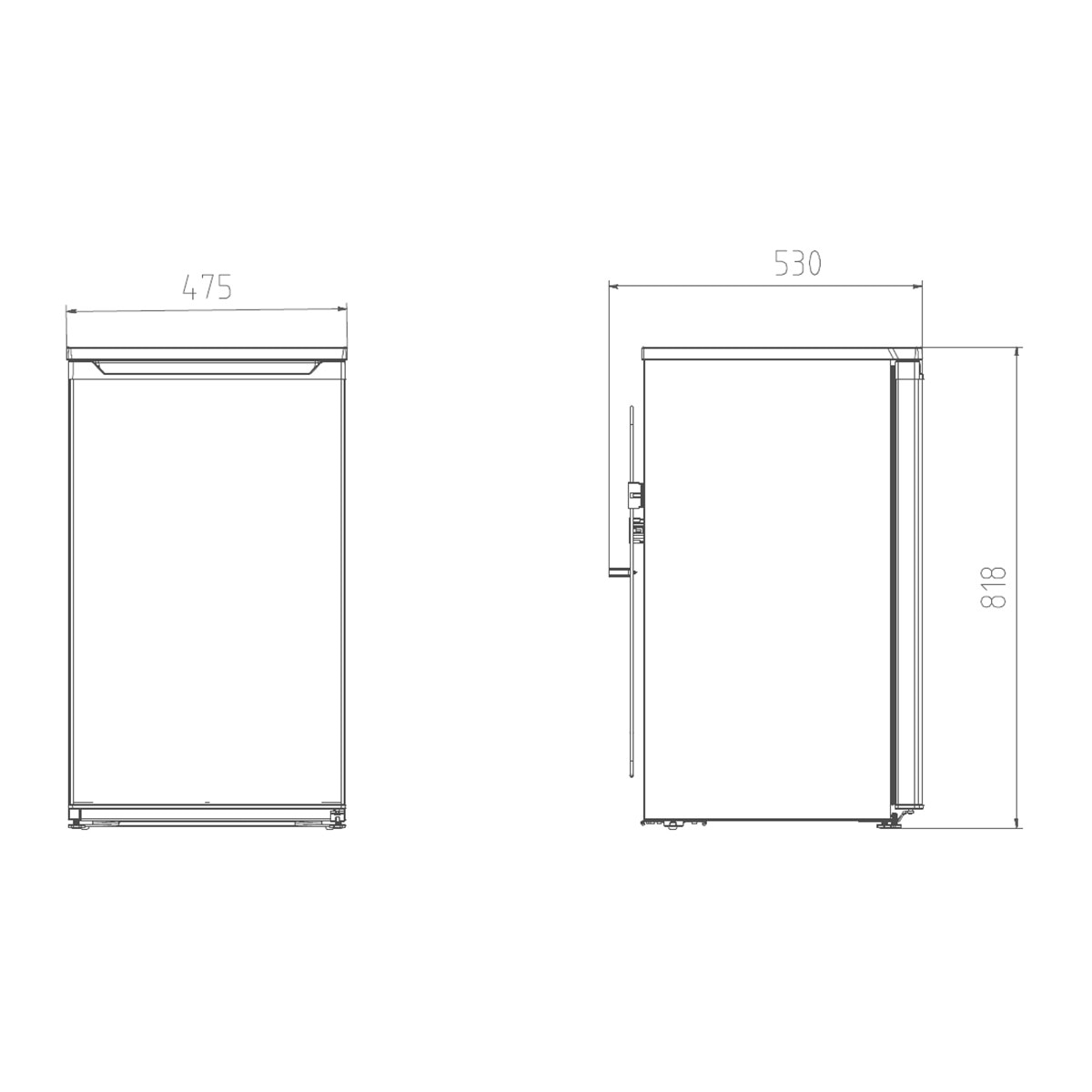 Frigorífico 1 puerta Beko sistema frío cíclico - TS190340N Blanco-5