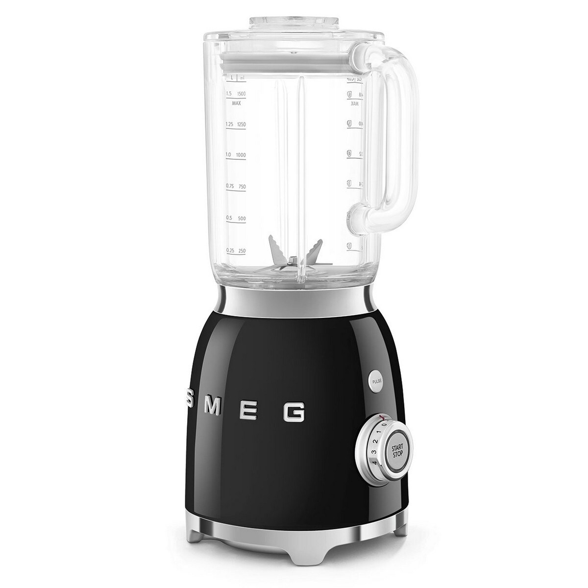 Liquidificador Smeg Anni 50 BLF03BLEU de 800 W e de 1,5 Litros - Preto Polido Preto-4