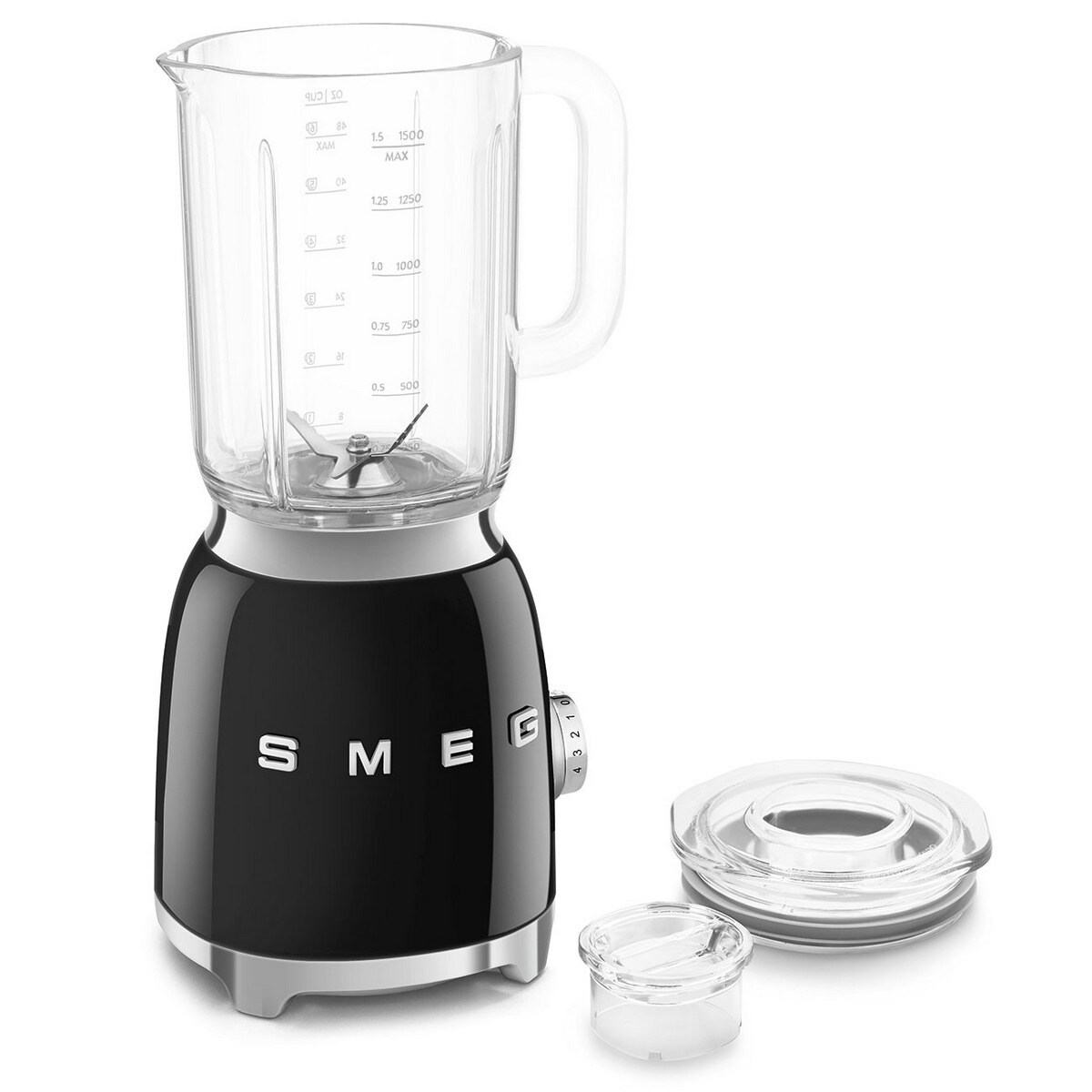 Liquidificador Smeg Anni 50 BLF03BLEU de 800 W e de 1,5 Litros - Preto Polido Preto-3