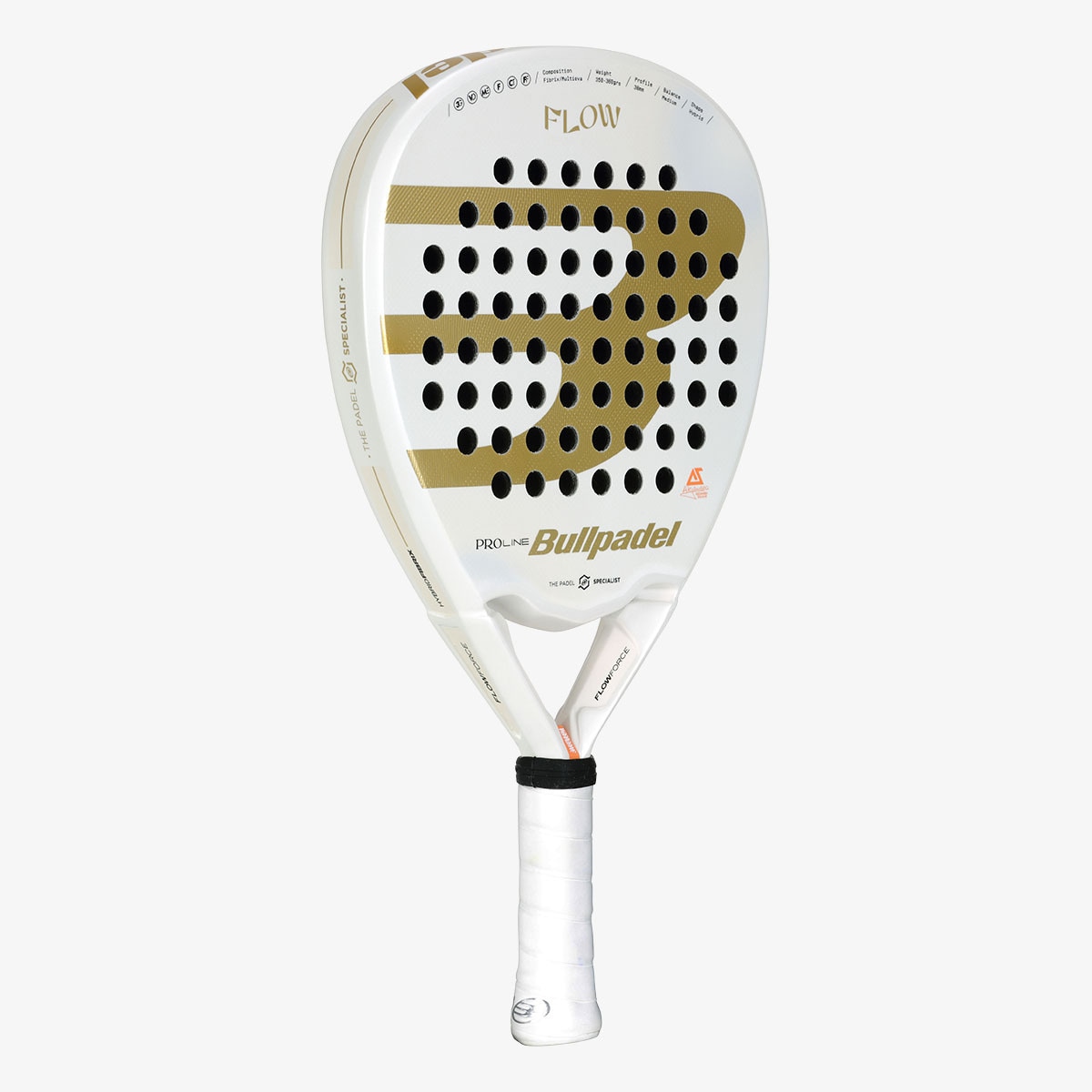 Raquete de Padel de Mulher Flow W 24 Branco / Dourado-2