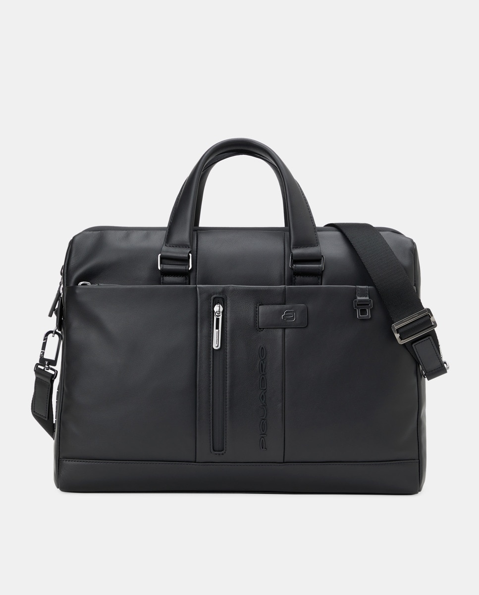 Imagem 0 de Pasta de Pele com Compartimento para Portátil - Preto