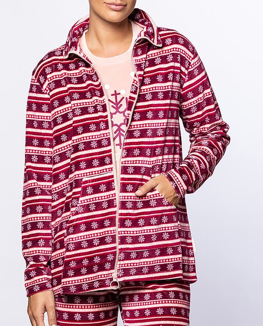 Imagen 0 de Bata de terciopelo estampada