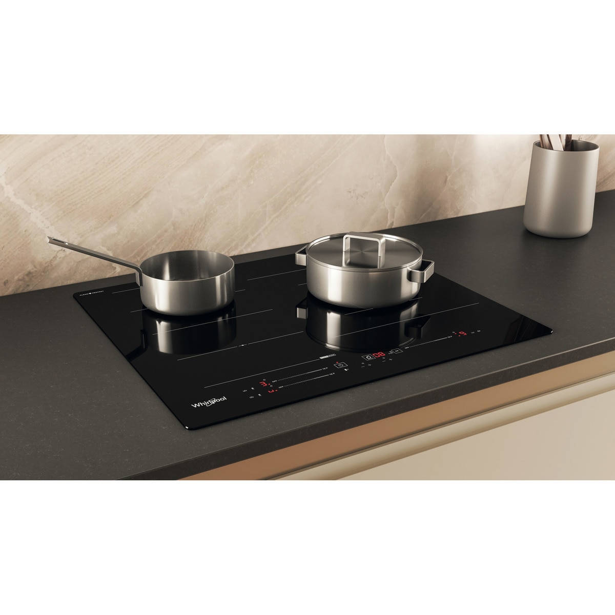 Placa de inducción Whirlpool con 3 zonas de cocción - WF S9860 CPNE Negro-18