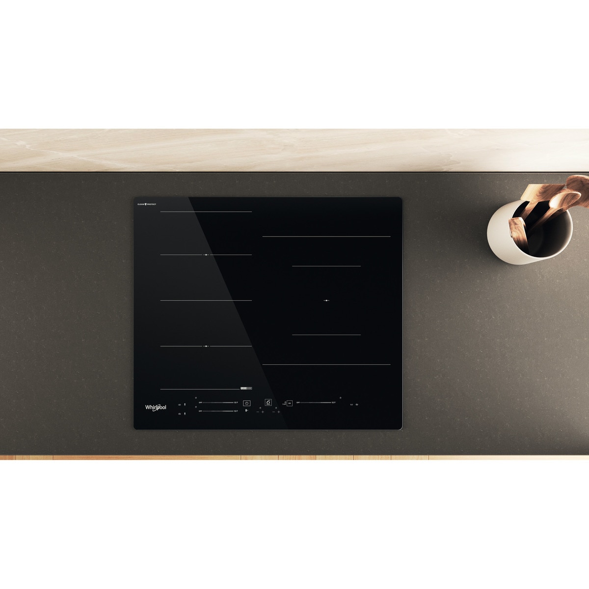 Placa de inducción Whirlpool con 3 zonas de cocción - WF S9860 CPNE Negro-17