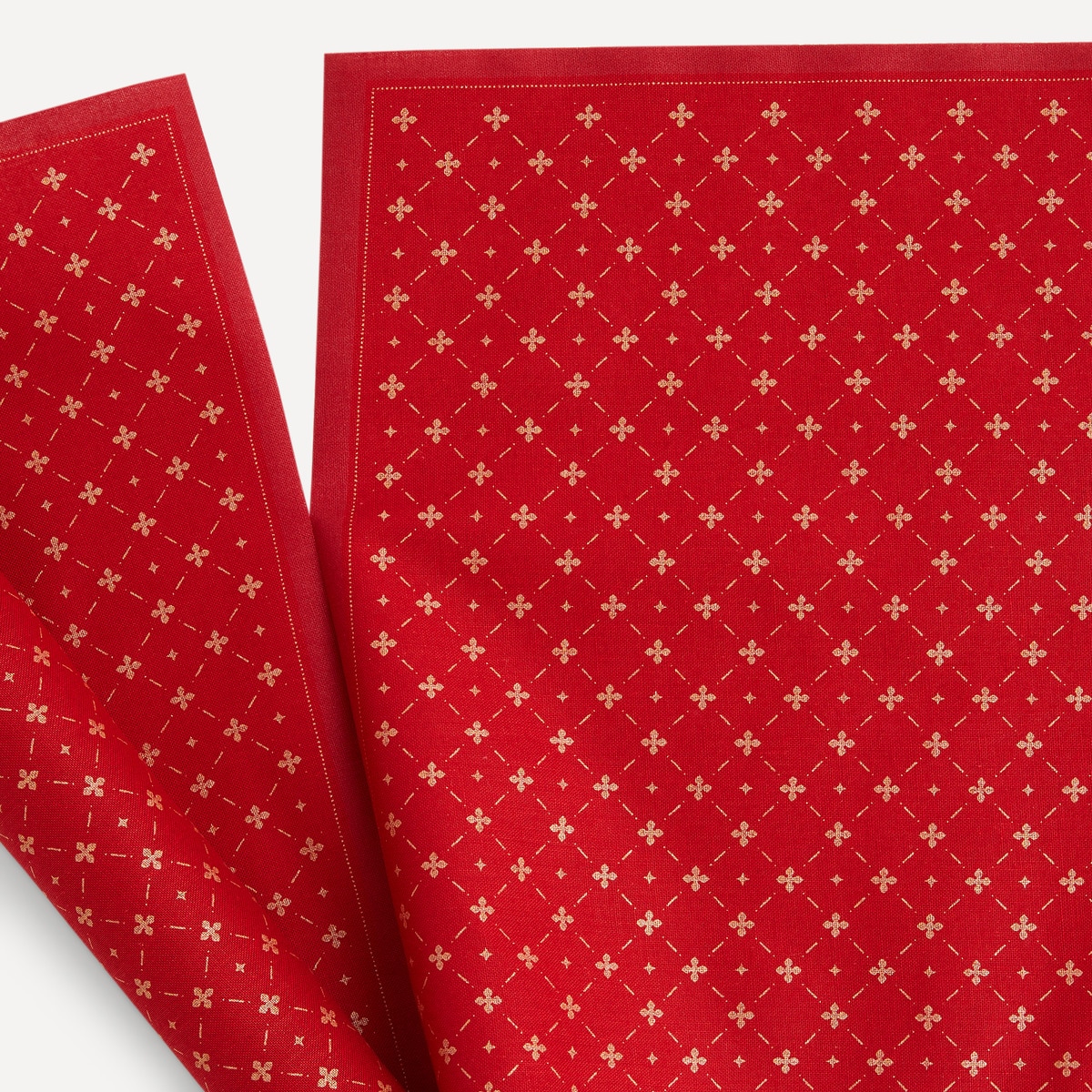 Pack 6 Guardanapos Algodão Lux Xmas Vermelho-2