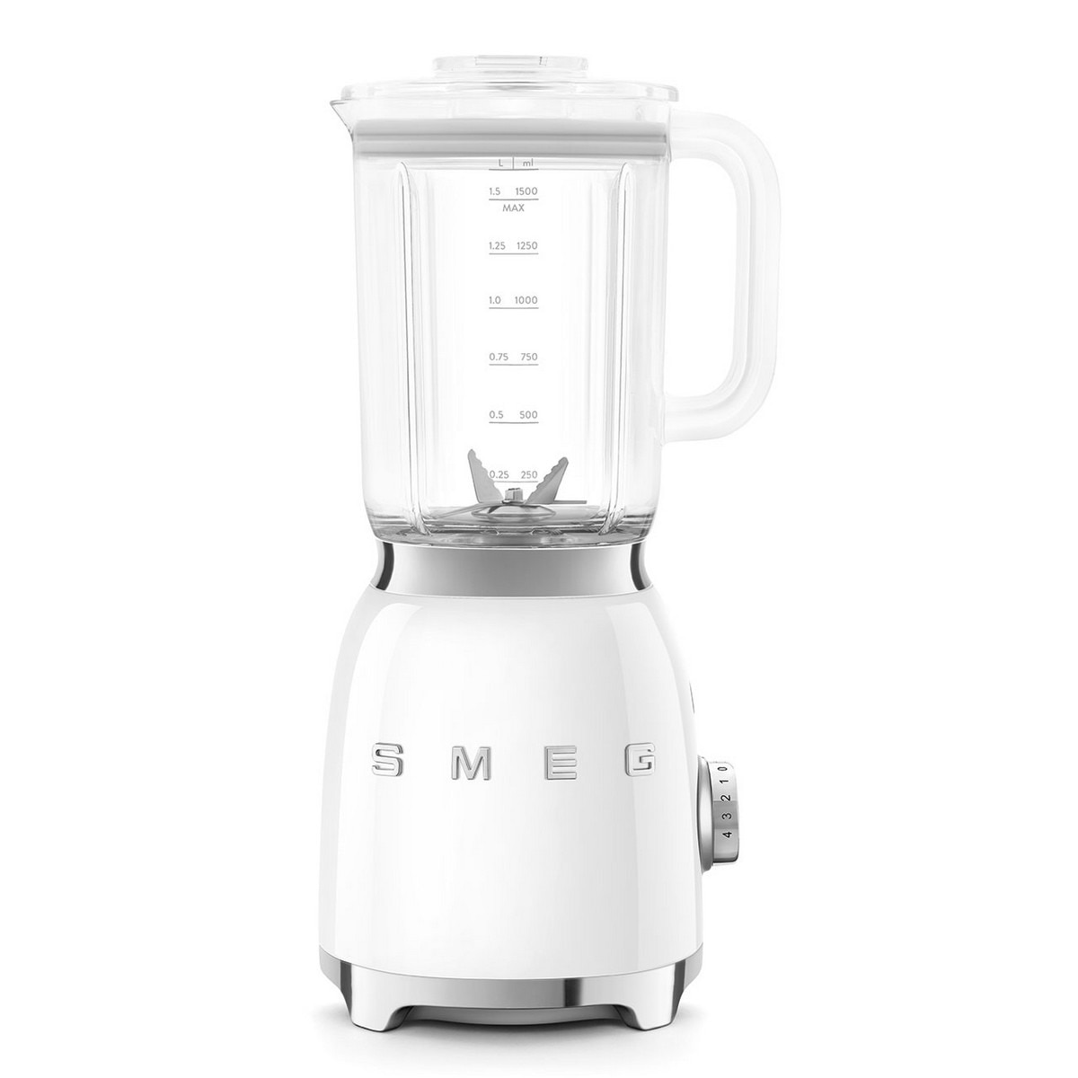 Imagem 0 de Liquidificador Smeg Anni 50 BLF03WHEU de 800 W e de 1,5 Litros - Branco Polido