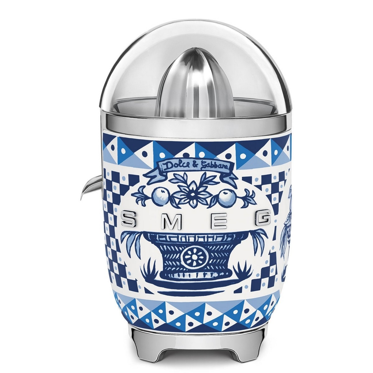 Imagem 0 de Espremedor de Citrinos Smeg Anni 50 Dolce&Gabbana CJF01DGBEU Pressão Manual e de 70 W - Blu Mediterraneo