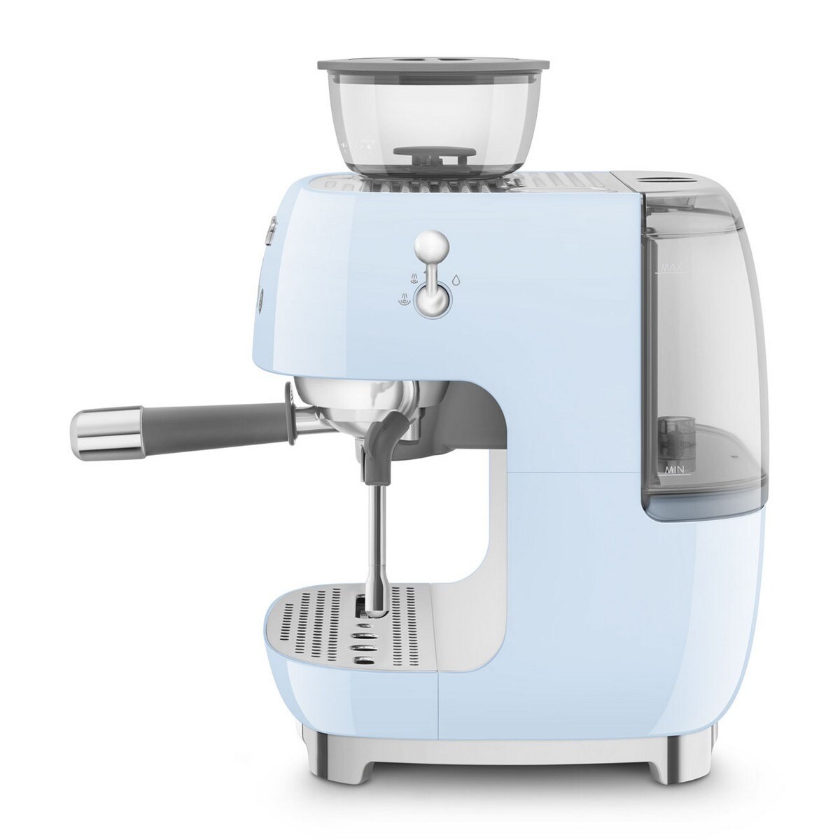 Máquina de Café Expresso Manual Smeg Anni 50, com Moinho, de 1350 W e de 15 bar Azul Céu-2