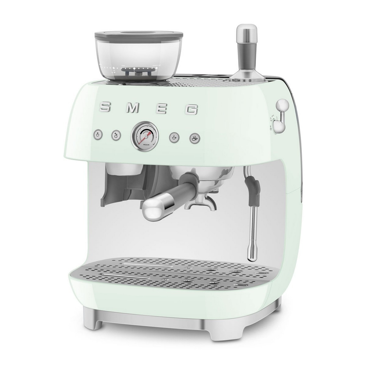 Máquina de Café Expresso Manual Smeg Anni 50 com Moinho de 1350 W e de 15 bar Verde Água-3