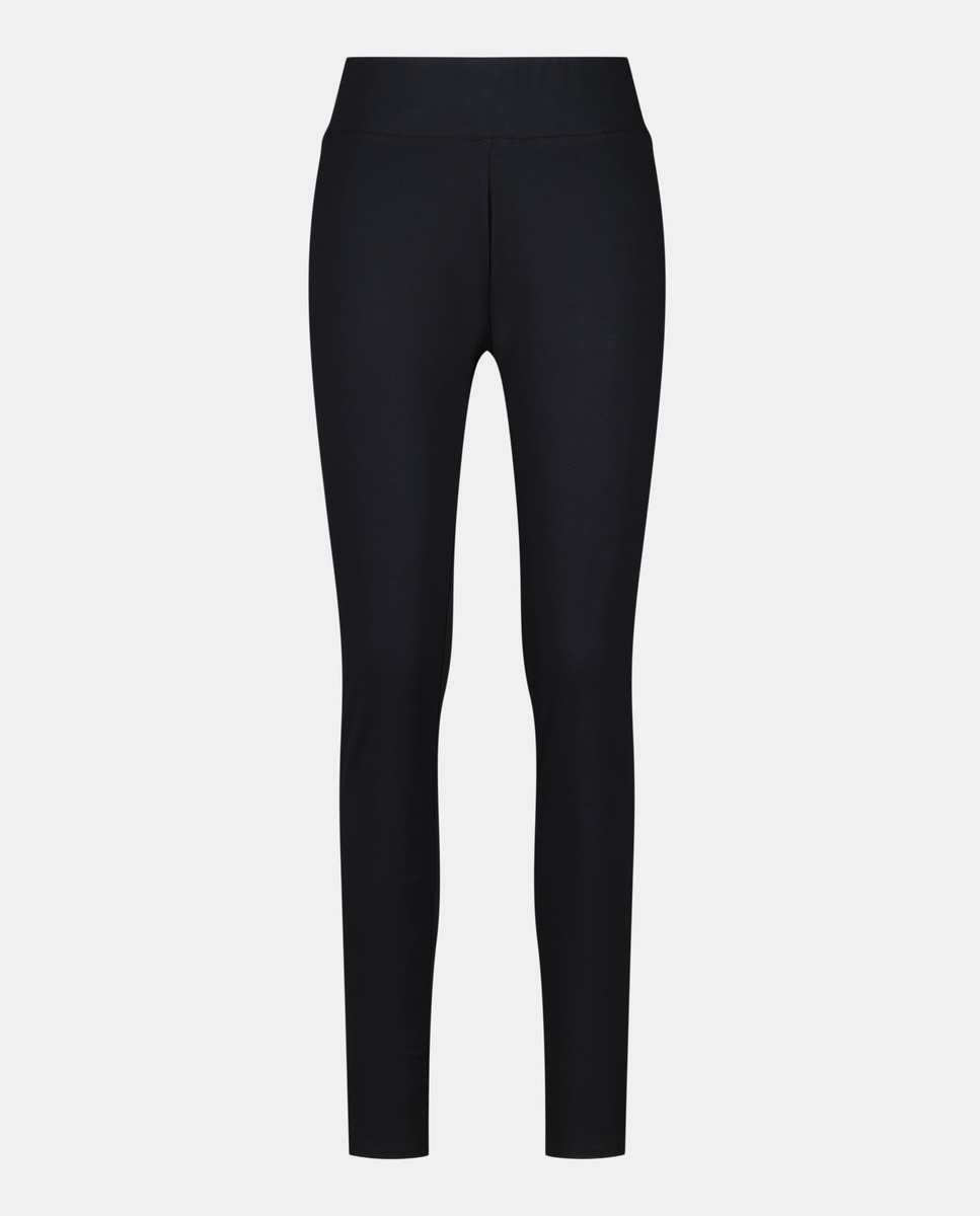 Legging de mujer básico liso Negro-1